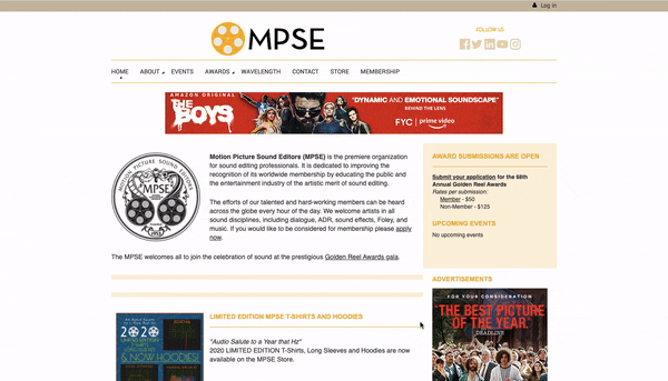 Motion Picture Sound Editors Motion Picture Sound Editors