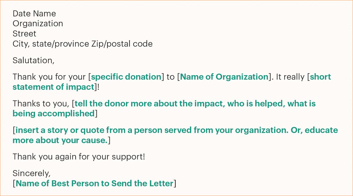 donation thank you email template donation thank you email template