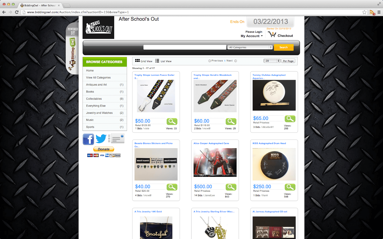 bidding owl bidding owl