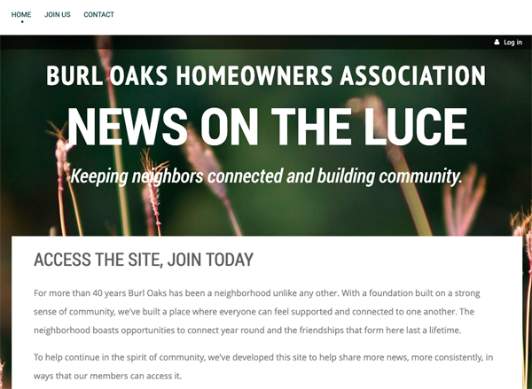 Burl Oaks Homeowners Association website Burl Oaks Homeowners Association website