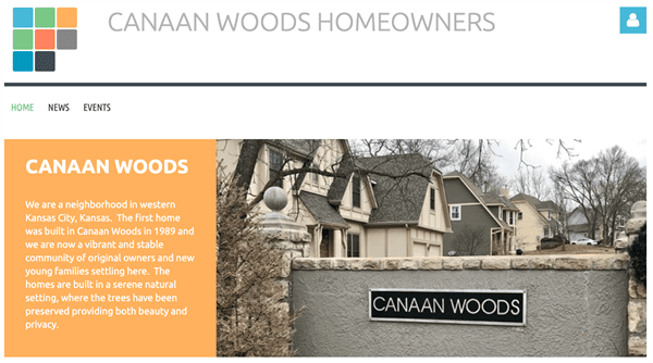 Canaan Woods Homeowners Association website Canaan Woods Homeowners Association website