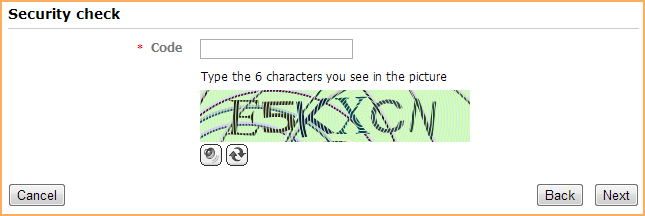 Captcha example Captcha example