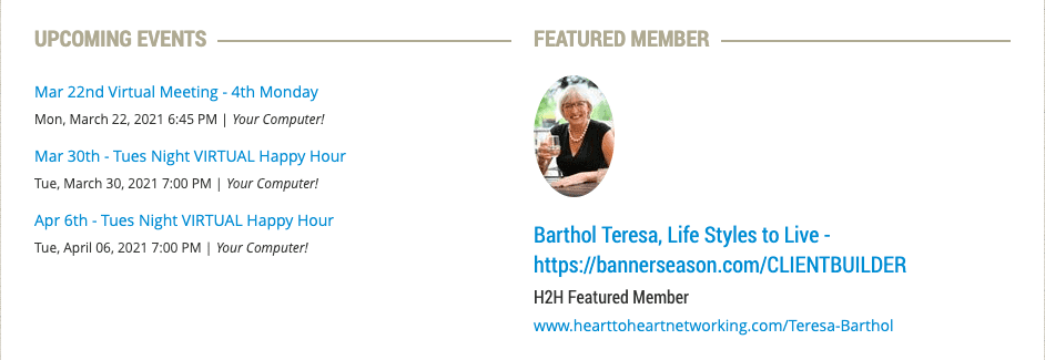 featured member widget featured member widget