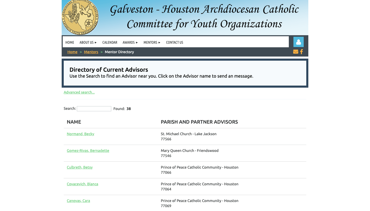 Galveston-Houston Archdiocesan Catholic Committee for Youth Organizations Galveston-Houston Archdiocesan Catholic Committee for Youth Organizations