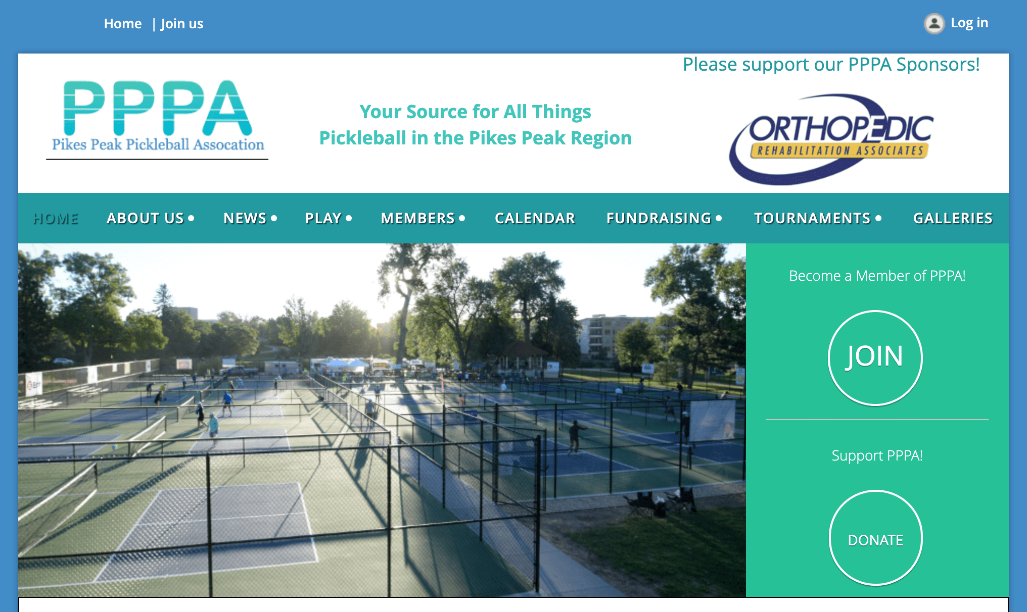 Pikes Peak Pickleball Association website Pikes Peak Pickleball Association website
