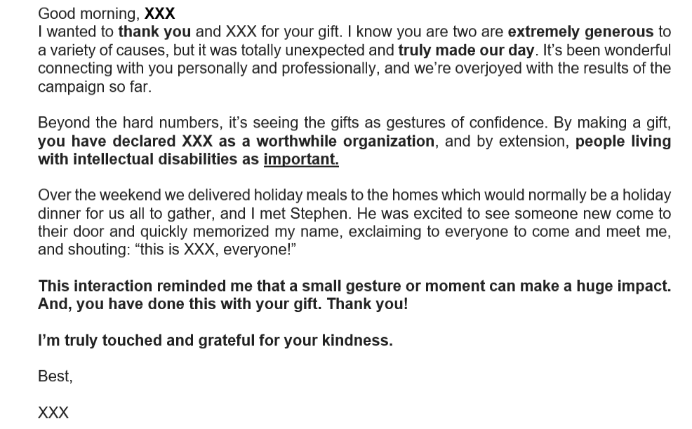 sample thank you letter sample thank you letter