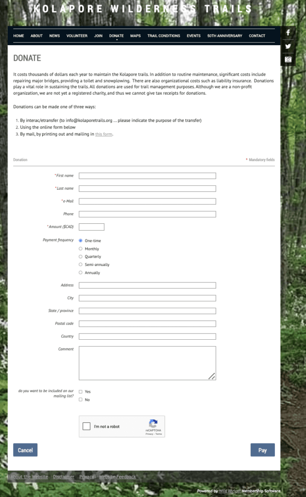 The Kolapore Wilderness Trails