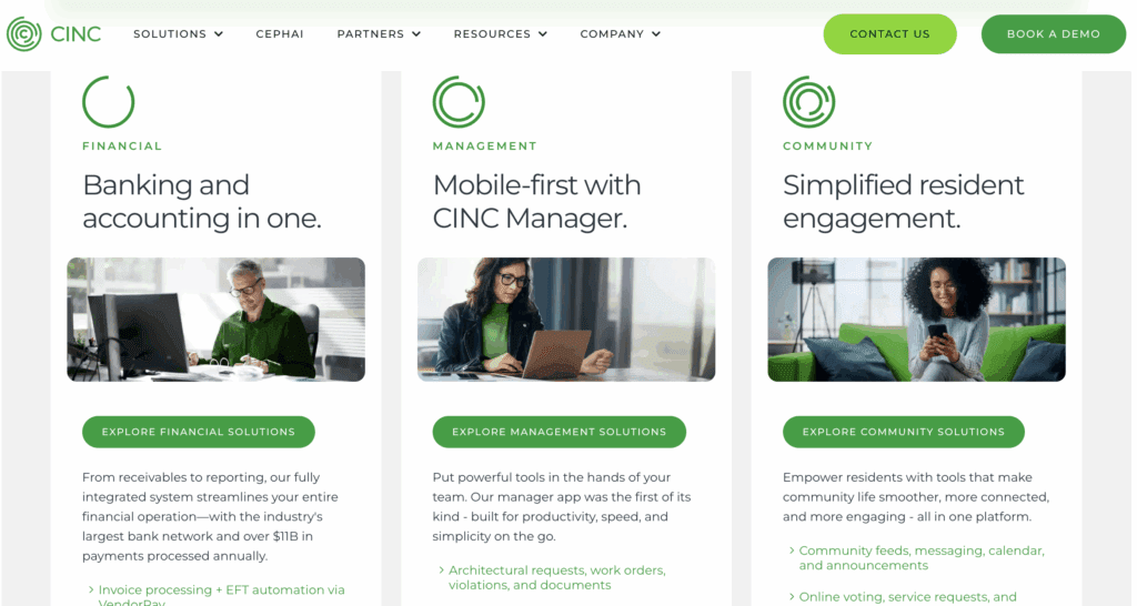 Best HOA Software - CINC Systems Website