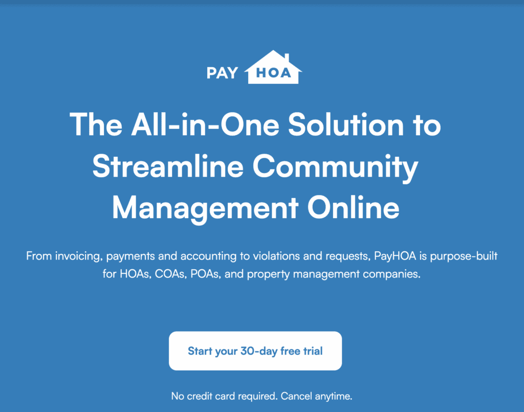 Best HOA Software - Pay HOA Website