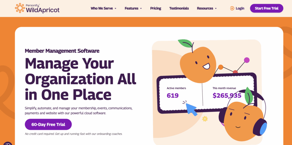 Best HOA Software - WildApricot Website