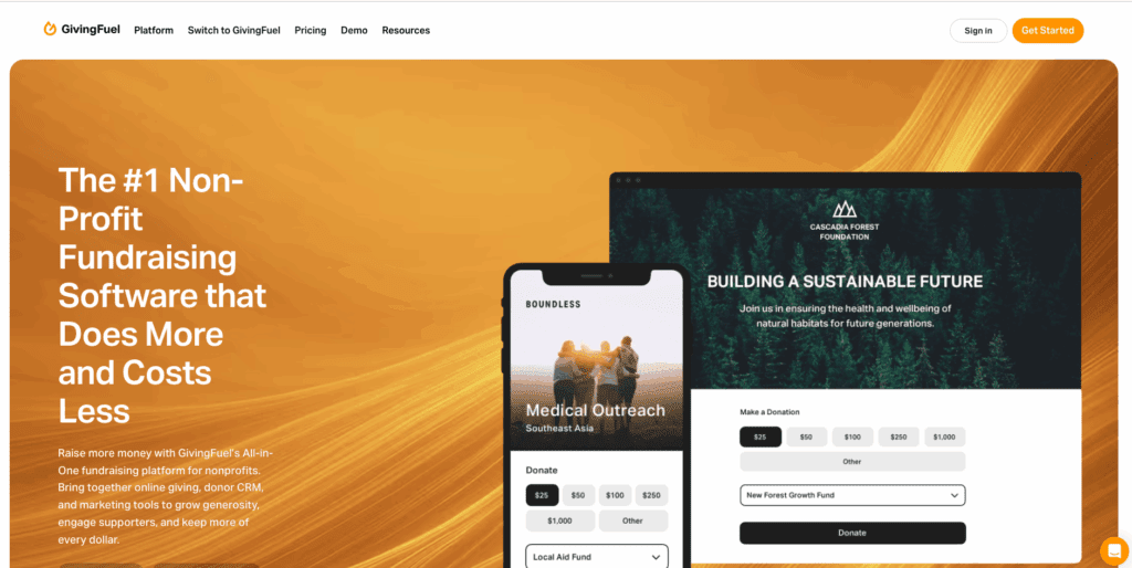 GivingFuel Fundraising Software