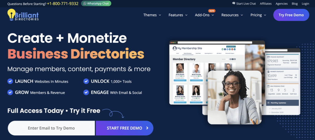 Brilliant Directories website