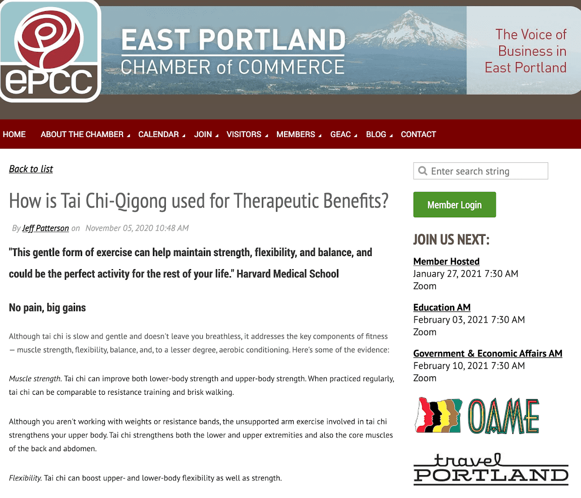 The East Portland Chamber of Commerce blog post The East Portland Chamber of Commerce blog post